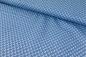 Preview: Baumwolldruck Mini Totenköpfe auf Jeansblau